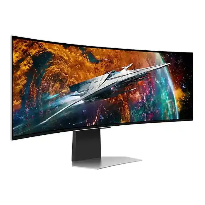 (image for) Samsung 49" Dual QHD 240Hz Curved FreeSync Premium Pro OLED Smart Gaming Monitor